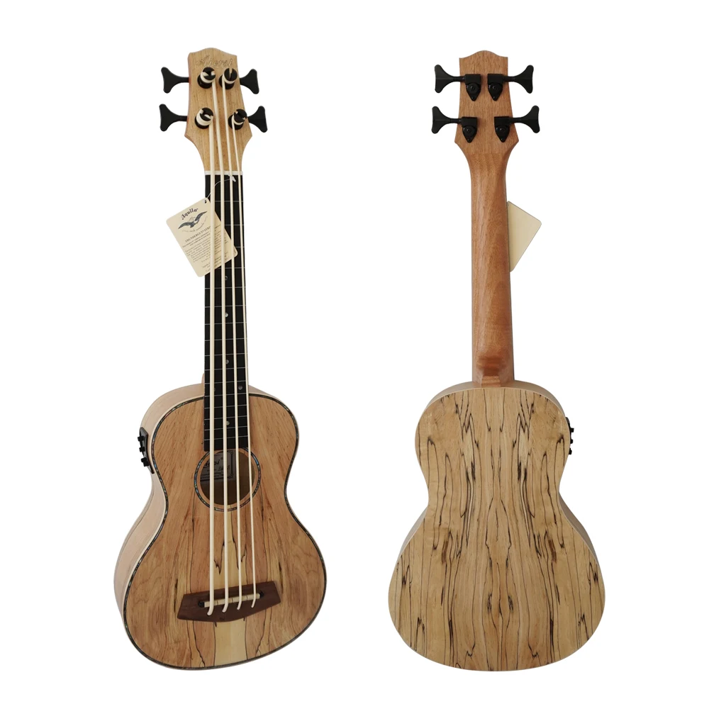 

Spalted Maple body musical instrument bass ukelele