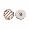 European standard custom brand name garment silver metal sew shank button