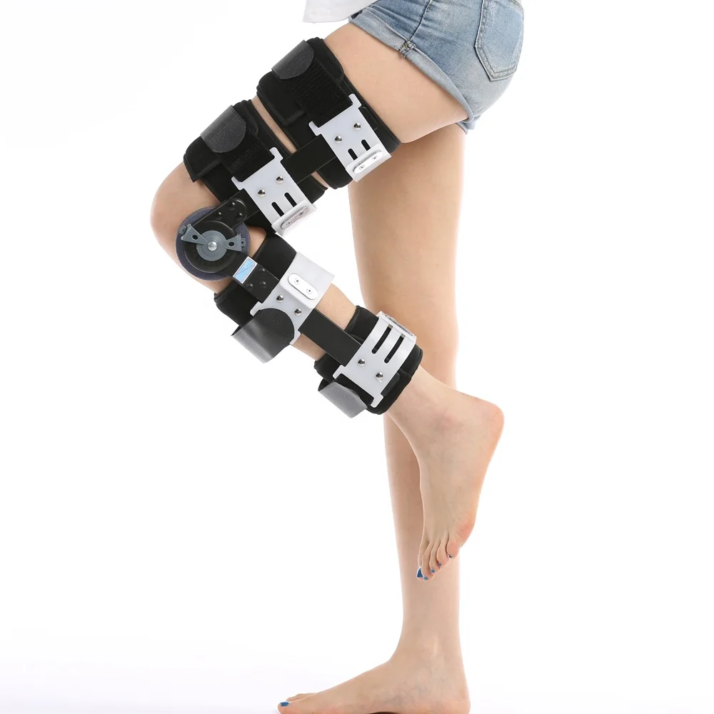 

CE FDA approved orthopedic leg knee orthosis angle adjustable knee brace / medical post-op Rom knee support
