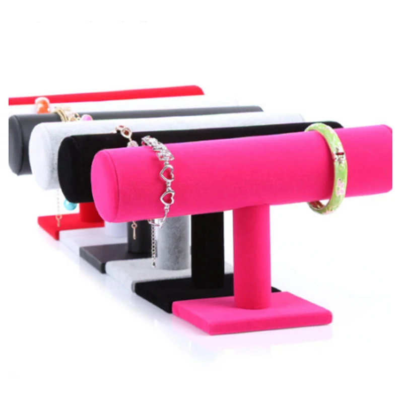 

Jewelry Display T-Bar Rack Jewelry Hard Display Stand Holder Bracelet Chain Watch Rack Showcase