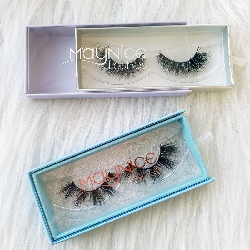 

25MM Eyelash Packaging Box Private Label Eyelashes, Black