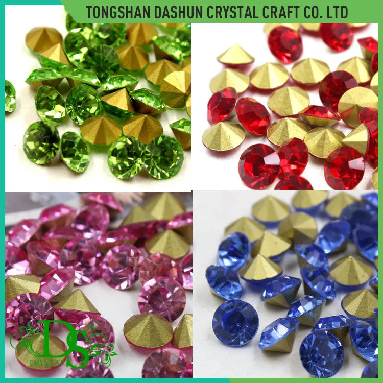 High Quality Chaton Beads Bulk Rhinestones Wholesale Crystal Point Back