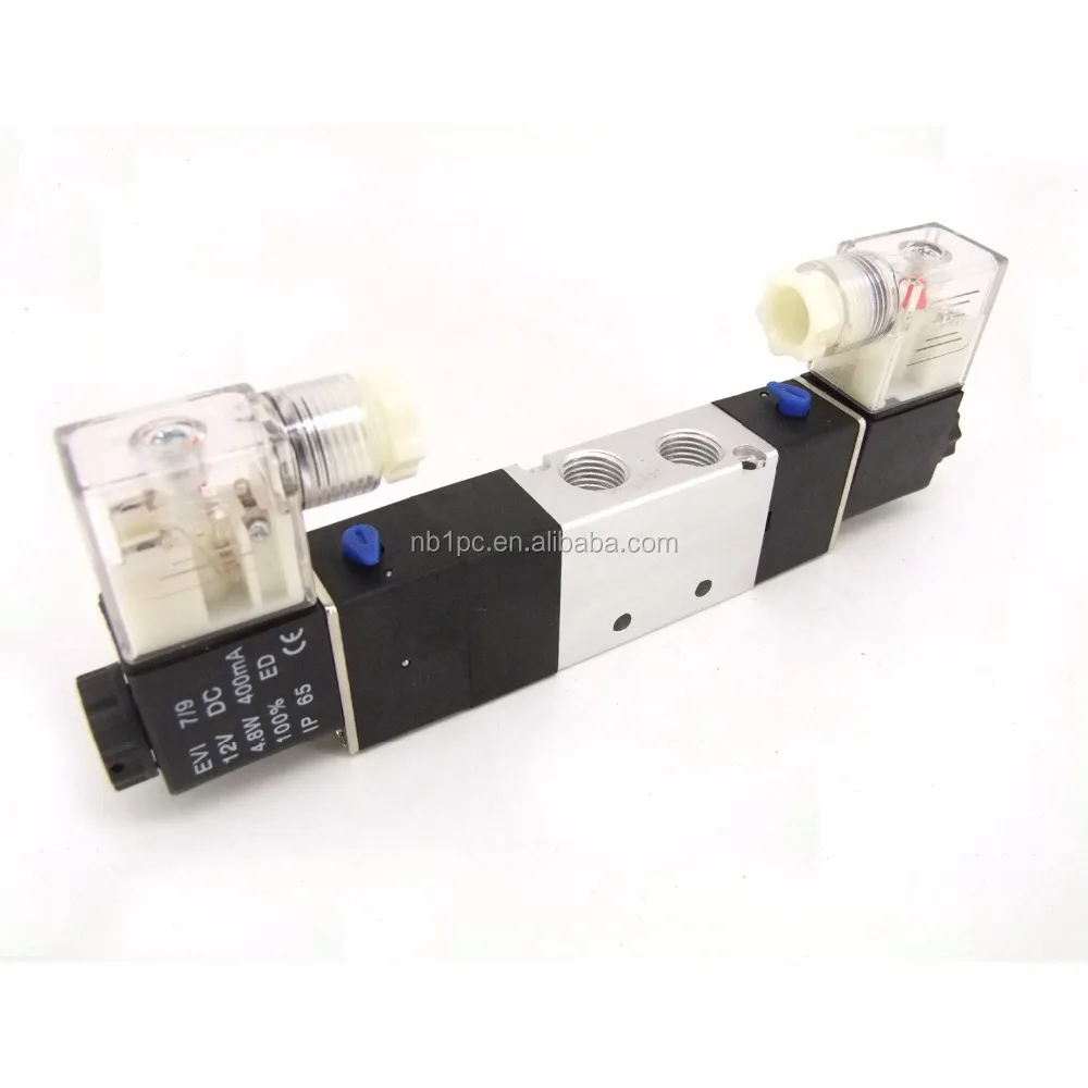 Airtac 5 Way 3 Position Pneumatic Air Solenoid Valve 4V230E-08 Double Coils with OEM Customization