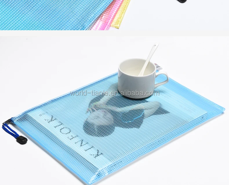 Custom Pvc Pencil Case A2 A3 A4 Zip Lock Document Bag File Bag Office