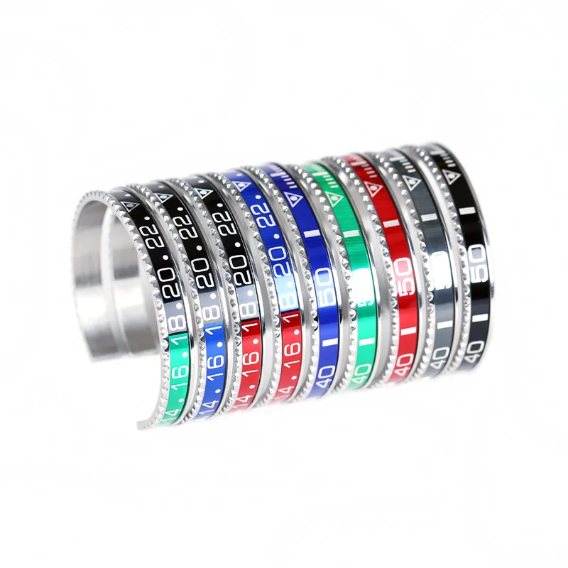 

YK Promotional Items 2018 New Products 2019 Charms Stainless Steel Hot New Imports Cuff Bracelet, Blue