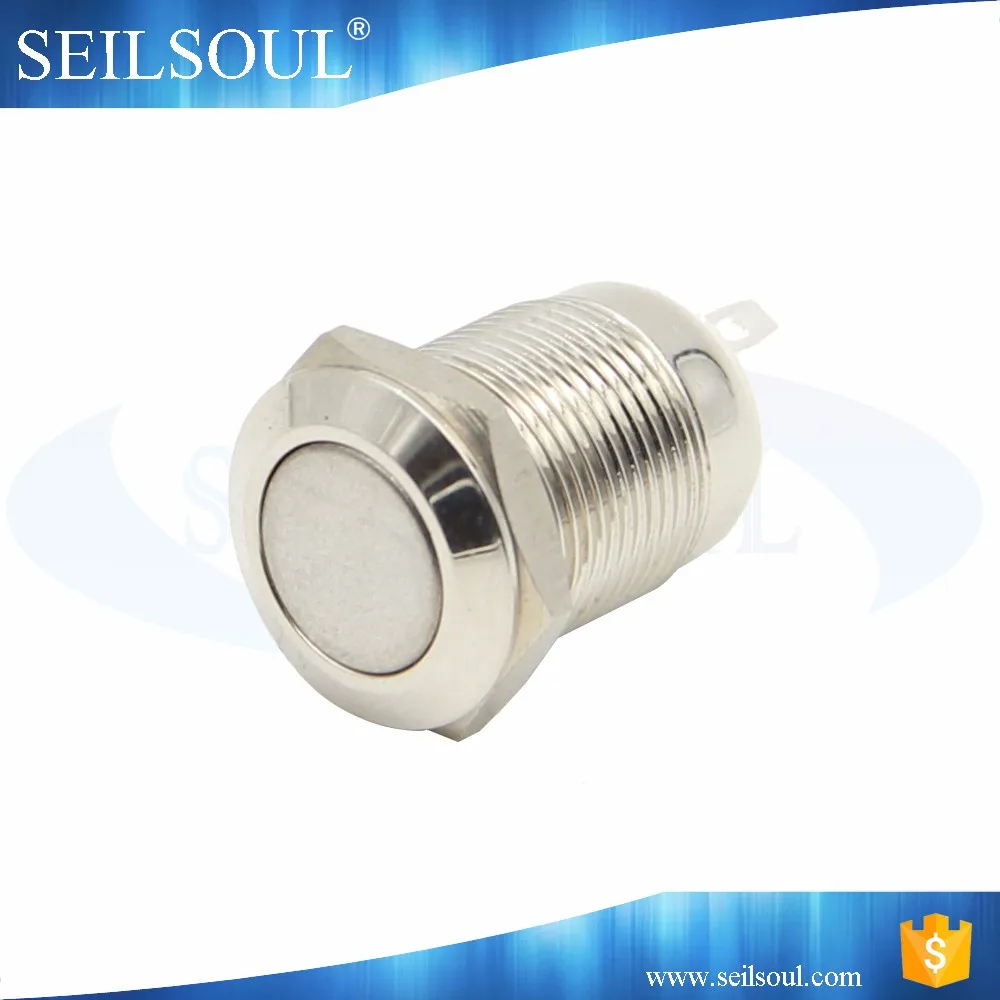 Popular stainless steel tect waterproof metal push switch, smd tact switch
