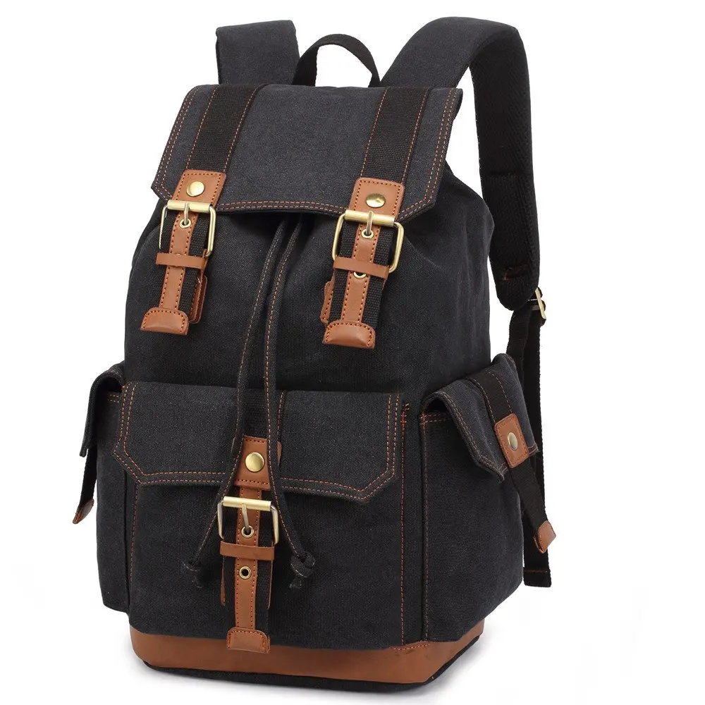 bluboon canvas vintage backpack