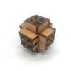 3D wooden window cube block Burr puzzle brain teaser puzzle removing assembling toy