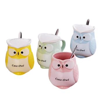 Zogift Logo Kustom Lucu Kreatif 3d Sarapan Cangkir Kopi Mug Lucu