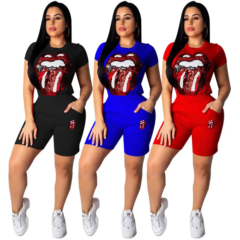 

top and short set sexy 2 piece shorts track suits for women