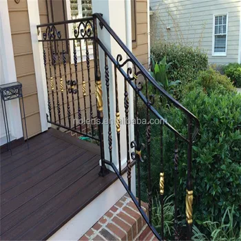 Modern Design Luxury Interior Wrought Iron Handrail Outdoor Wrought Iron Stair Railings Wrought Iron Stair And Railing Buy High Quality Iron