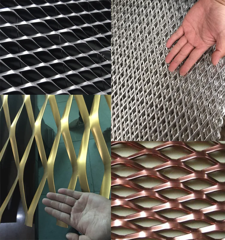 Aluminium Expanded Metal Mesh Aluminum Diamond Mesh Good-looking 