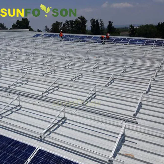 Aluminum triangle solar panel mounting frame Ballast Flat Roof Solar Mounting brackets