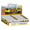 City Project Mini Digger DIY 12 in 1 Machinery Truck Plastic Building Blocks Toys City For Kid Excavator 6 Style dozer Bricks