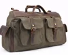 2017 big capacity Vintage classics Men's canvas weekend Travel Bags, heavy cotton canvas tote Luggage Duffle Bag