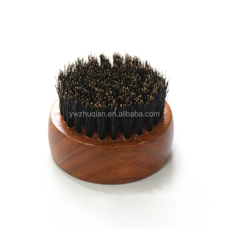 premium cherry wood baor bristle brown tips beard brush