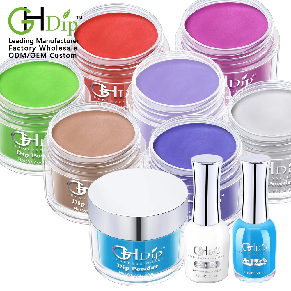

Fast Drying 3 in 1 Acrylic Dipping Powder colors match uv gel polish and nail lacuqer, 2000 colors