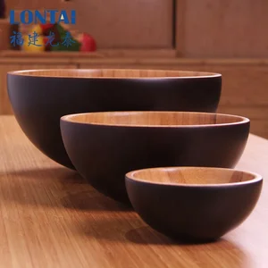 Image of 2019 new style good quality eco-friendly mixing bamboo salad bowl
