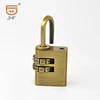 Bag Combination Pad lock Gold Metal Combination Padlock Recess Accessories For Women Handbag