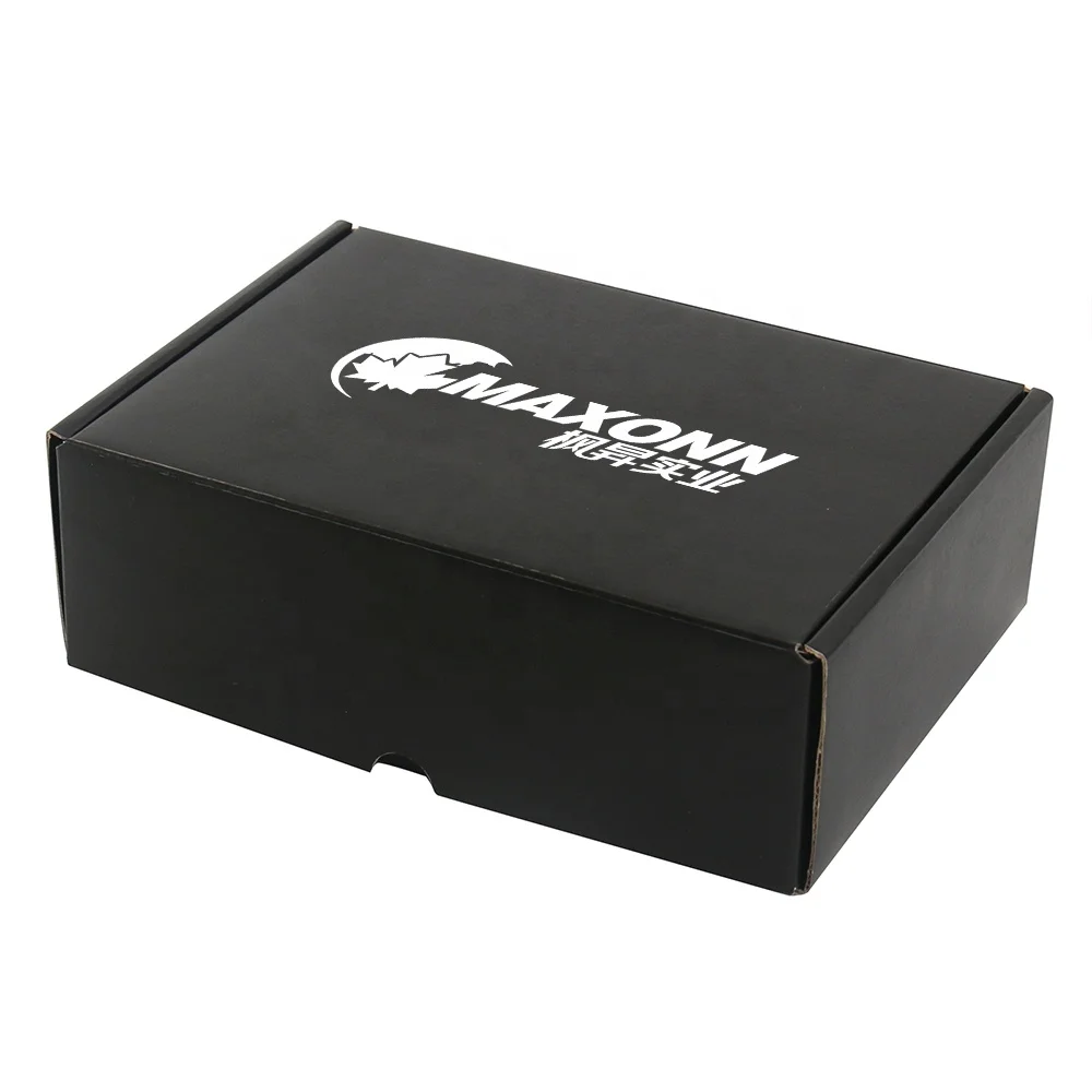
High Quality Black Corrugated Recycle Paper Mailer Custom Logo Postal Shipping Boxes 