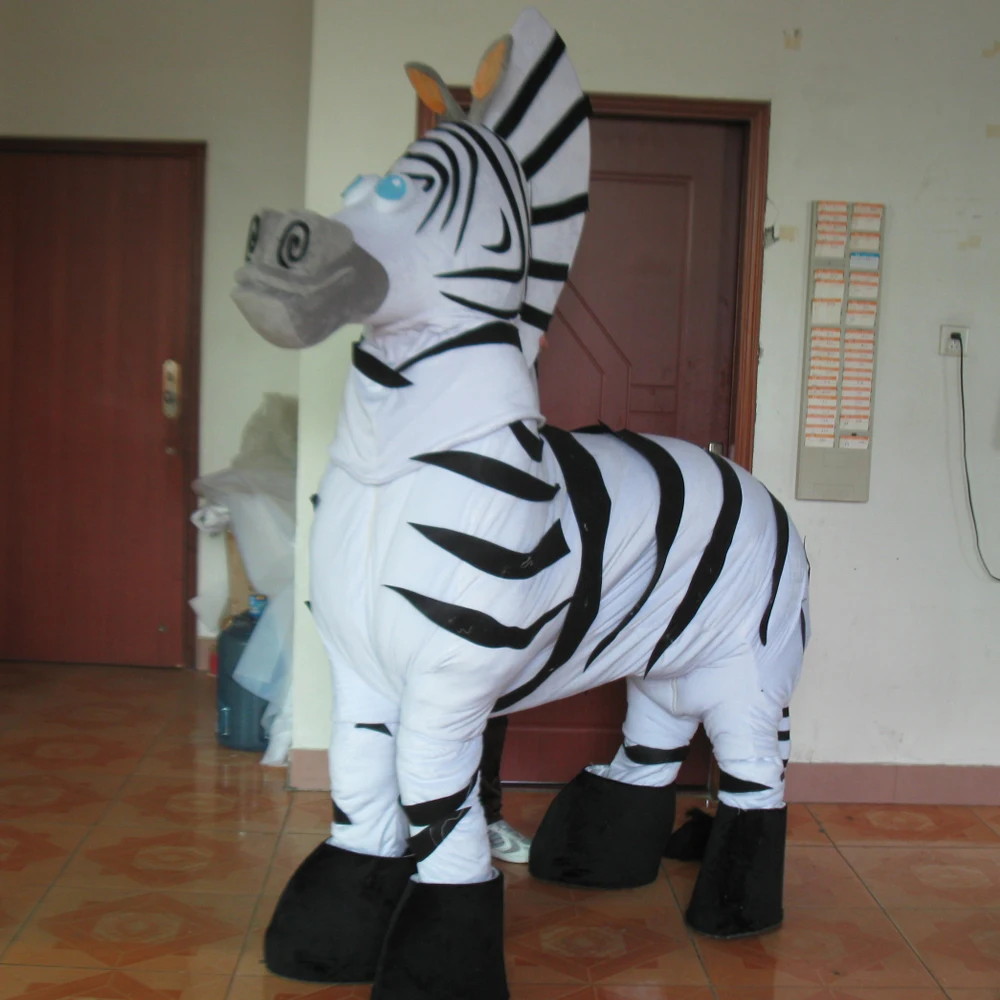 

bswm48 Quality design 2 person zebra mascot costume, Picture shown or customized