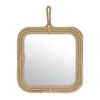 Rustic Decoration Light Weight Small Square Rope Mirror for Wall