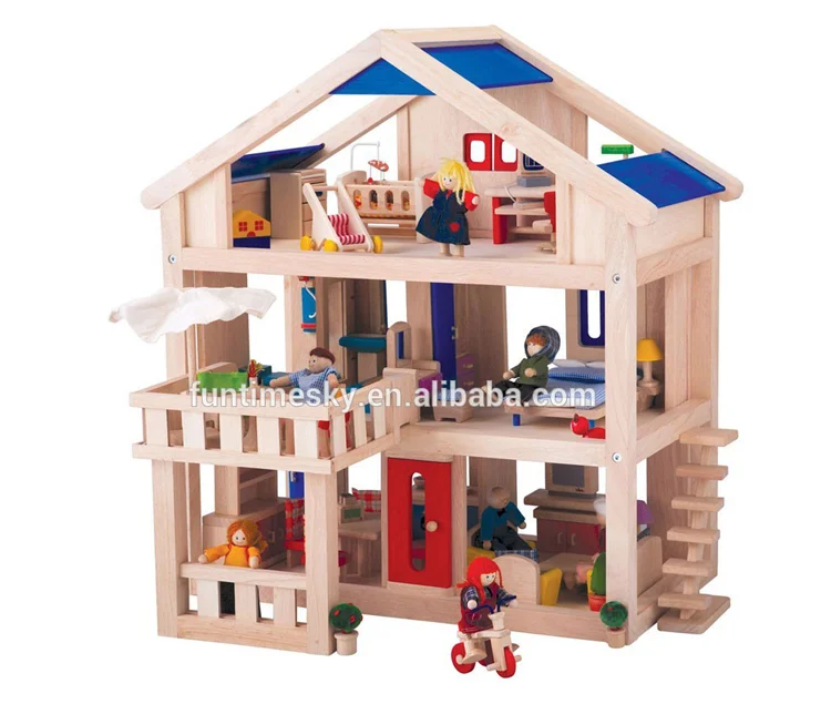 Pretend Play Toy Doll House Cute Diy Wooden House High Quality Small