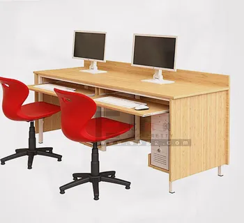 School Furniture 2 Person Long Study Computer Desk For Sale