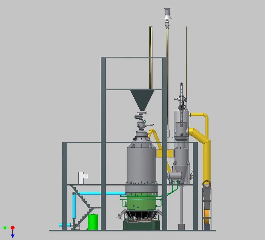 Single Stage Small Coal Gasifier Coal Gas Making Machine Plant From