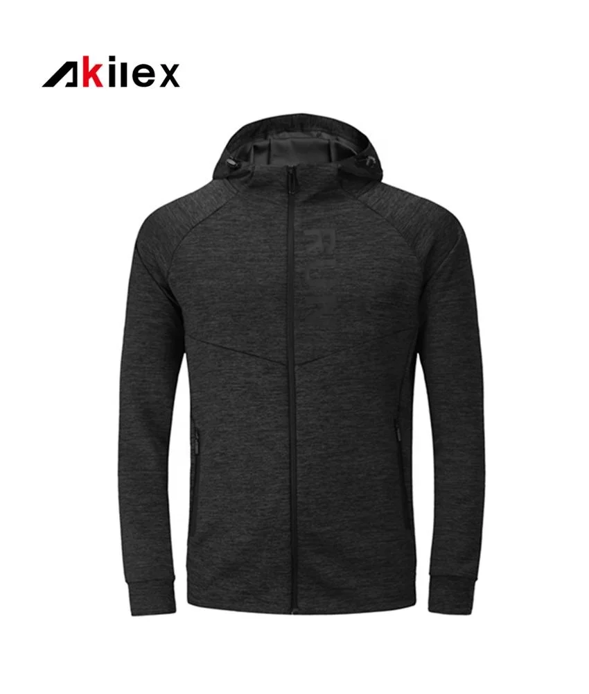 

factory wholesale custom zipper up long sleeve athleisure riding hiking outdoor mens sports jacket, Black;grey