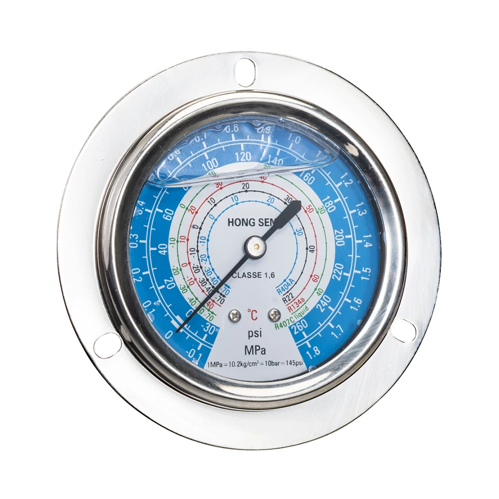 R134a R404a Oil Filled Vacuum Pressure Gauge,Temperature Gauge Buy