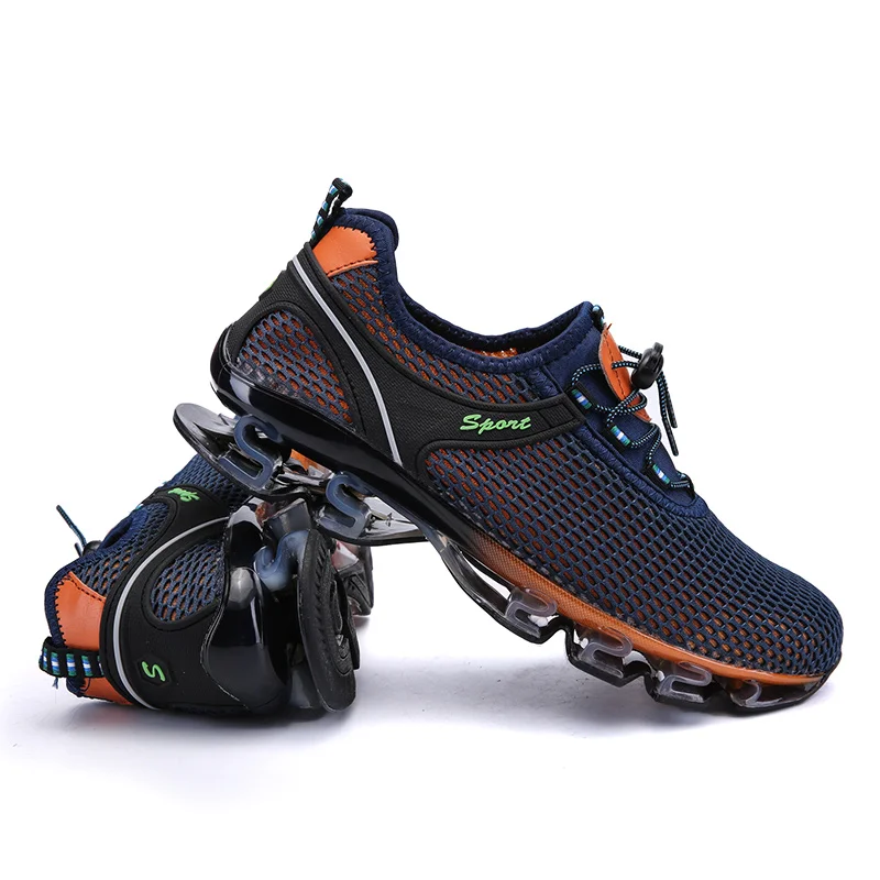 

China custom made sport shoes supplier factory , 2017 Brand air sneaker shoes , athletic running sport shoes, Navy blue,gray blue,royal blue