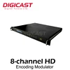 DMB-9581 Turn hd interface to digital RF broadcast to unlimited TVs via existing coax cable RF Modulator 16 channels