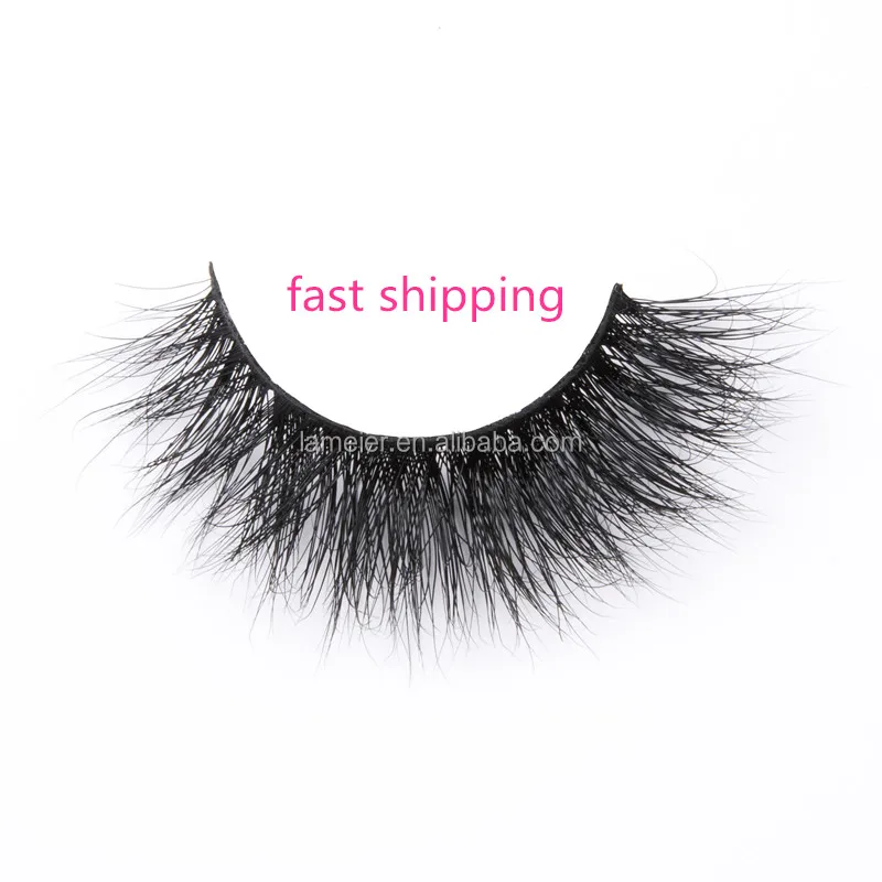 

Create your own brand Handmade 3D Mink Hair Beauty False Eye Lashes, Black