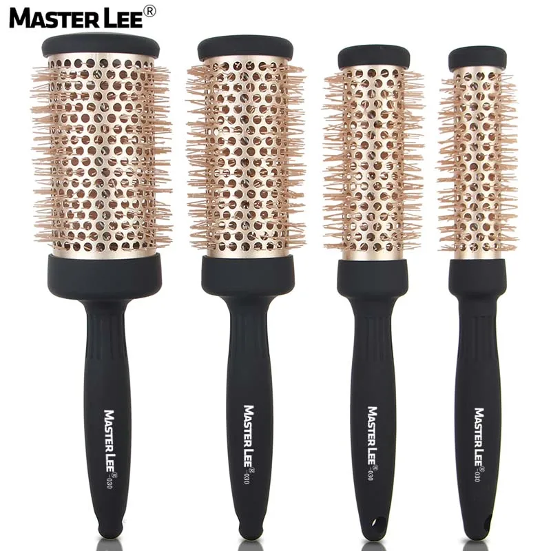 

Masterlee Brand Wholesale Nano Technology detangling hair brush Ceramic Round Brush Set, Black