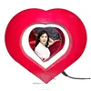 DIY Magnetic Levitation Anti Gravity heart shape Floating Photo Frame with LED Lights Rotating and levitation