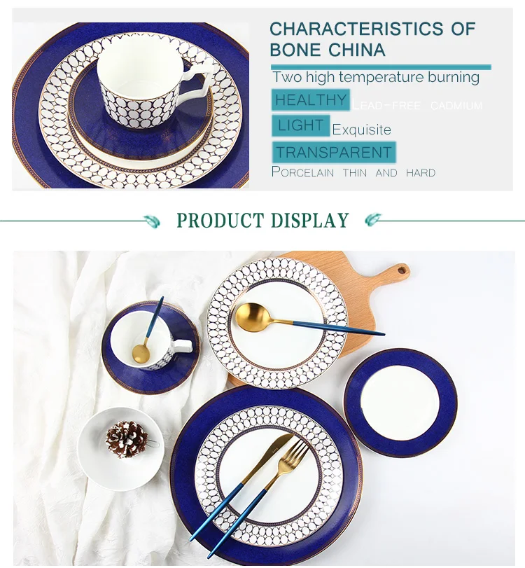 Famous Restaurant Dinner Plates And Dishes / Royal Dubai Bone China