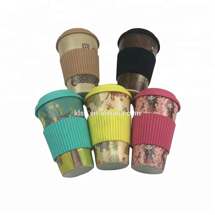 

Biodegradable Drinkware Bamboo Fiber Coffee Cup Mug, Customize