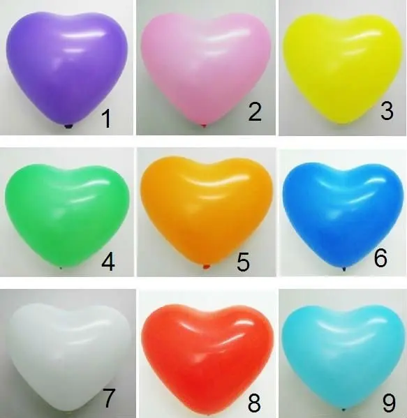 latex number balloons