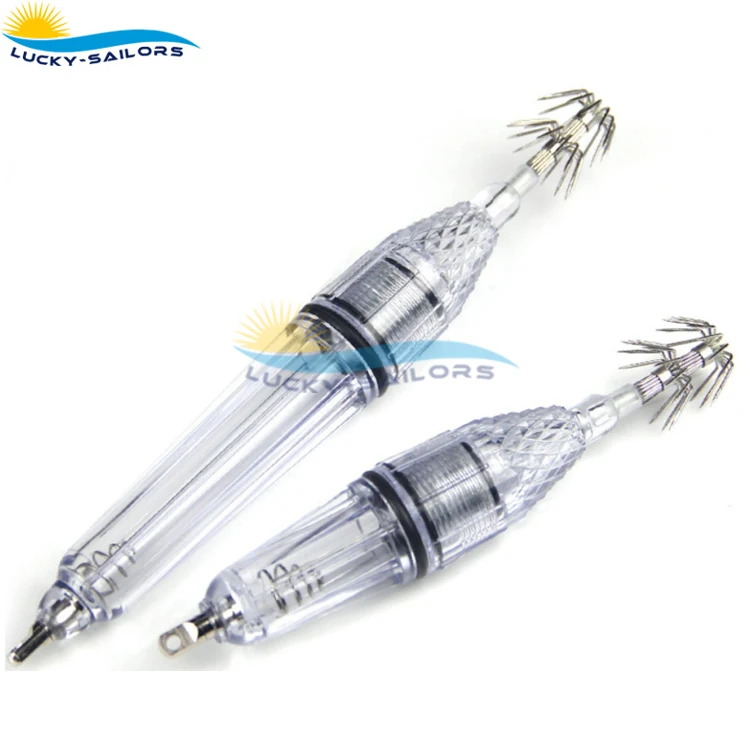 12cm Led Flashing Fishing Squid Light With Hook,Lure Squid Bait