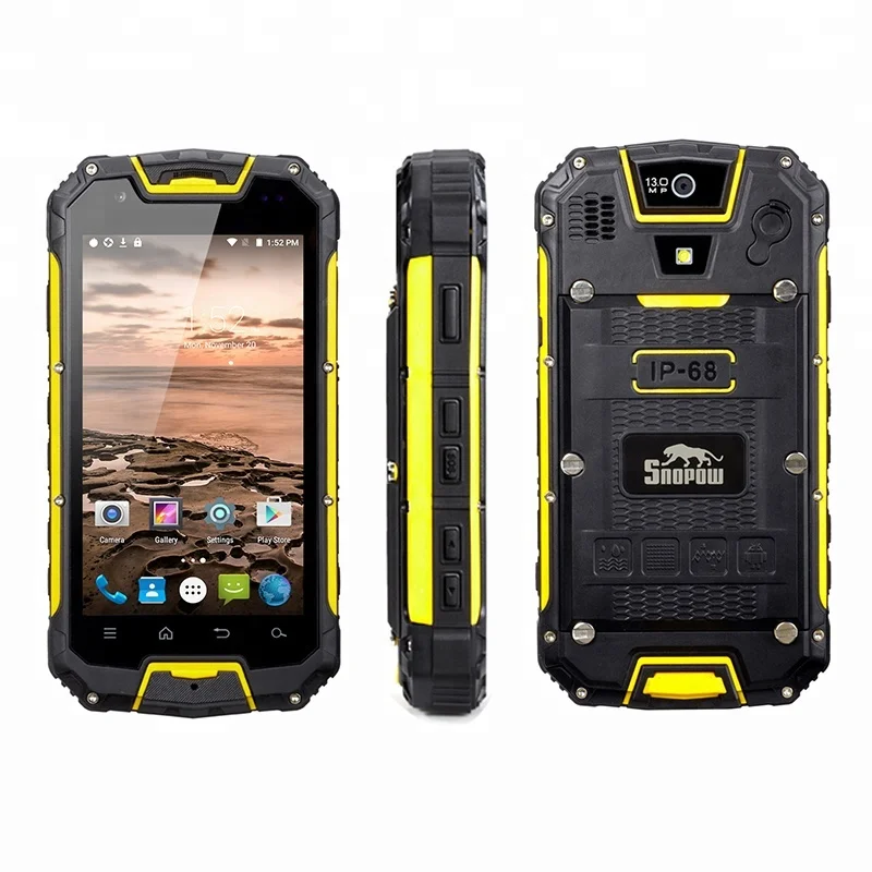 

100% Original Snopow M5P 4.5 Quad Core 2+16GB NFC IP68 Rugged Global Version Android Mobile Phone With Walkie Talkie, N/a