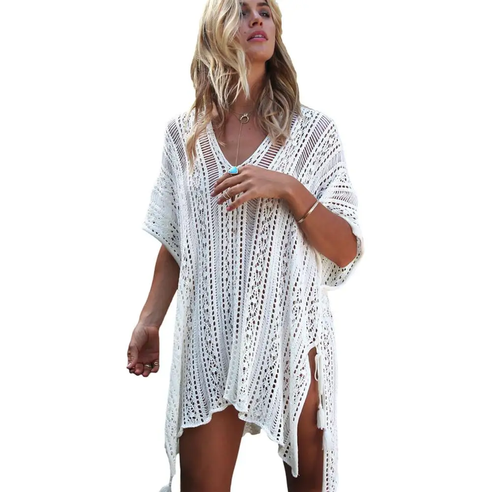 

Wholesale New Arrival Crochet Cover Up Beach Dress