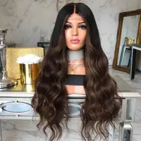 

Synthetic Hair wig Korea Europe and America fashion Ms. long curly fine fiber natural kinky wig