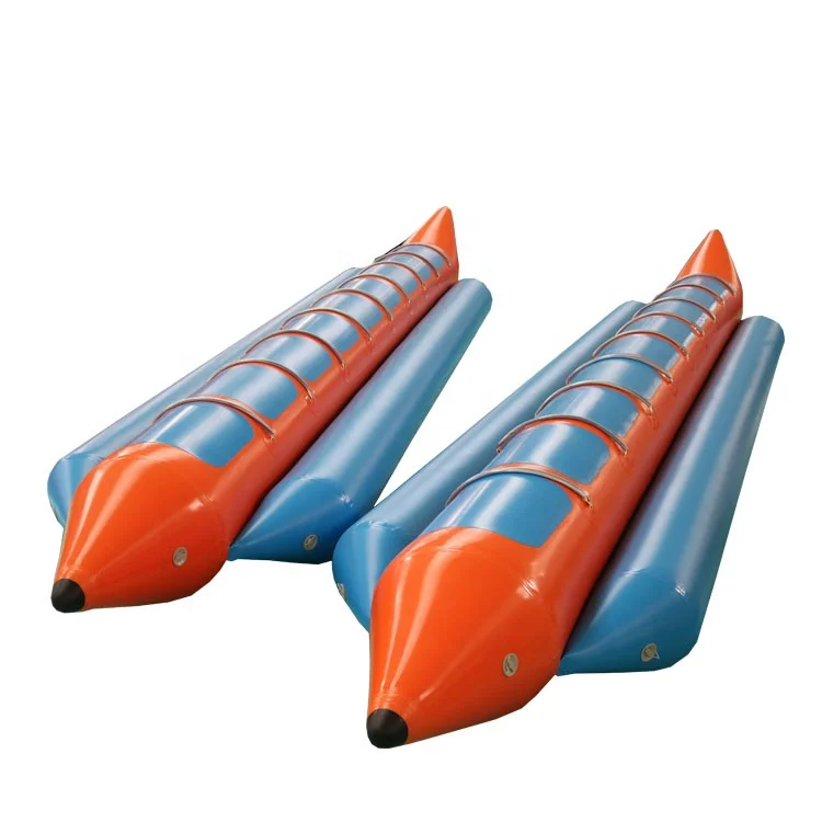 

PVC Inflatable Ocean Float Rider 6 Seats Flying Towable Tube Water Sports Banana Tube Boat Fly Fish Agua Inflatable For Sale, Customized color