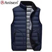 

winter hot sale nylon waterproof fishing puffy down look vest for mens