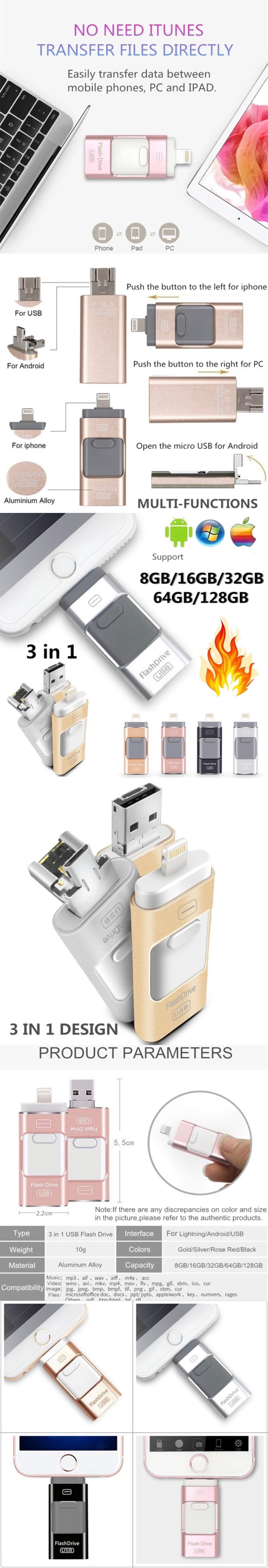 Newest otg 3 in 1 1tb with high quality comfortable price - ANKUX.COM