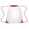 Custom Imprint Stylish PVC Clear Drawstring Backpack