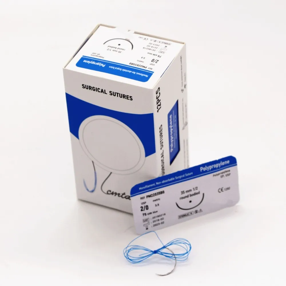 Absorbable Surgical Polyglactin 910 Pgla Sutures With Needle - Buy ...