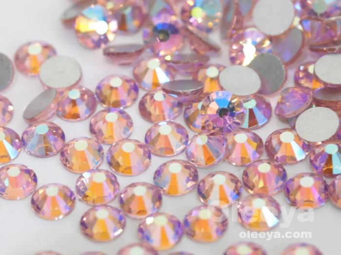 Factory Wholesale New Color  SS20 Northern Light Flat Back Crystal Strass Glass Non Hot Fix Gems for Bikinis Decoration