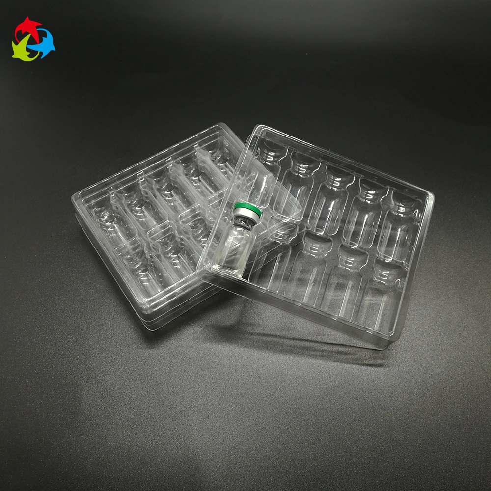 Good Quality Clear 12 Compartments Plastic Vaccine Medical Tray Pill ...